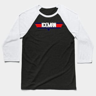 "Iceman" 80's action movie design Baseball T-Shirt